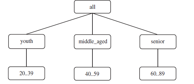 hierarchy for the attribute age